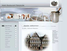 Tablet Screenshot of hotel-ratsstube-calw.de